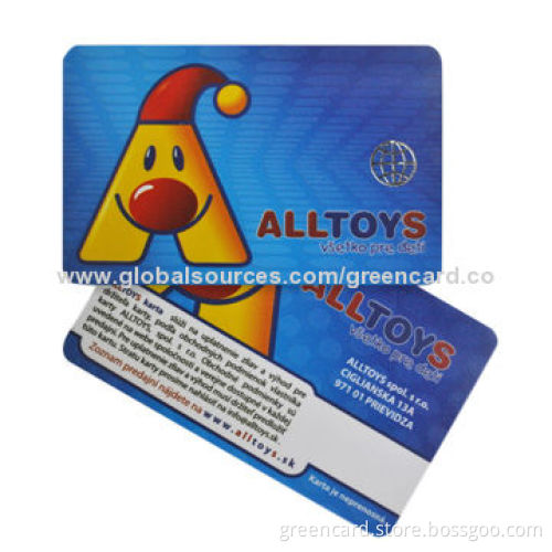 VIP/Student Card, Made of PVC, ABS, PET and PETG, Customized Sizes are Accepted